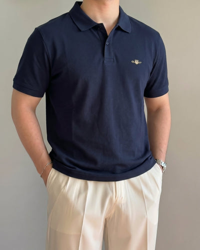 Gant Lacivert Pike Polo Yaka Tişört