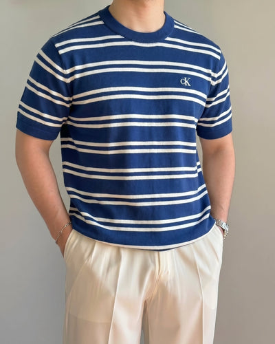Calvin Klein Lacivert Zebra Triko Döküm