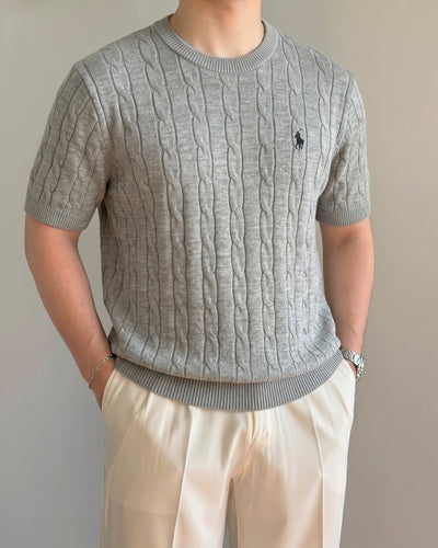 Polo Ralphlauren Gri Örgü Yazlık Triko Döküm