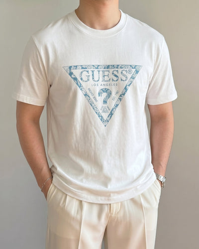 Guess Retro Beyaz Penye Tişört