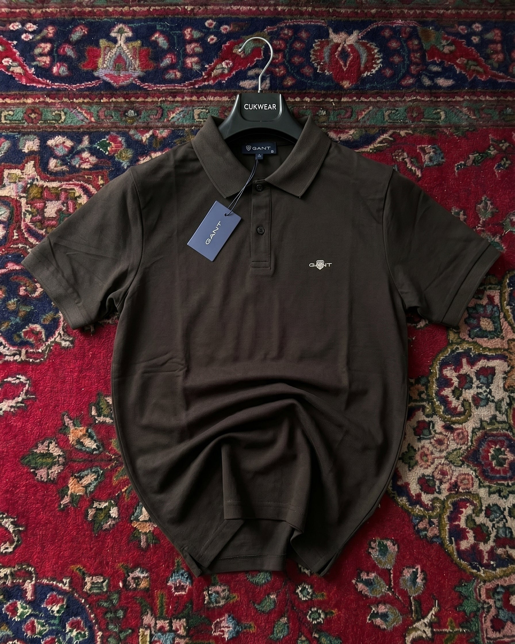 Gant Siyah Pike Polo Yaka Tişört