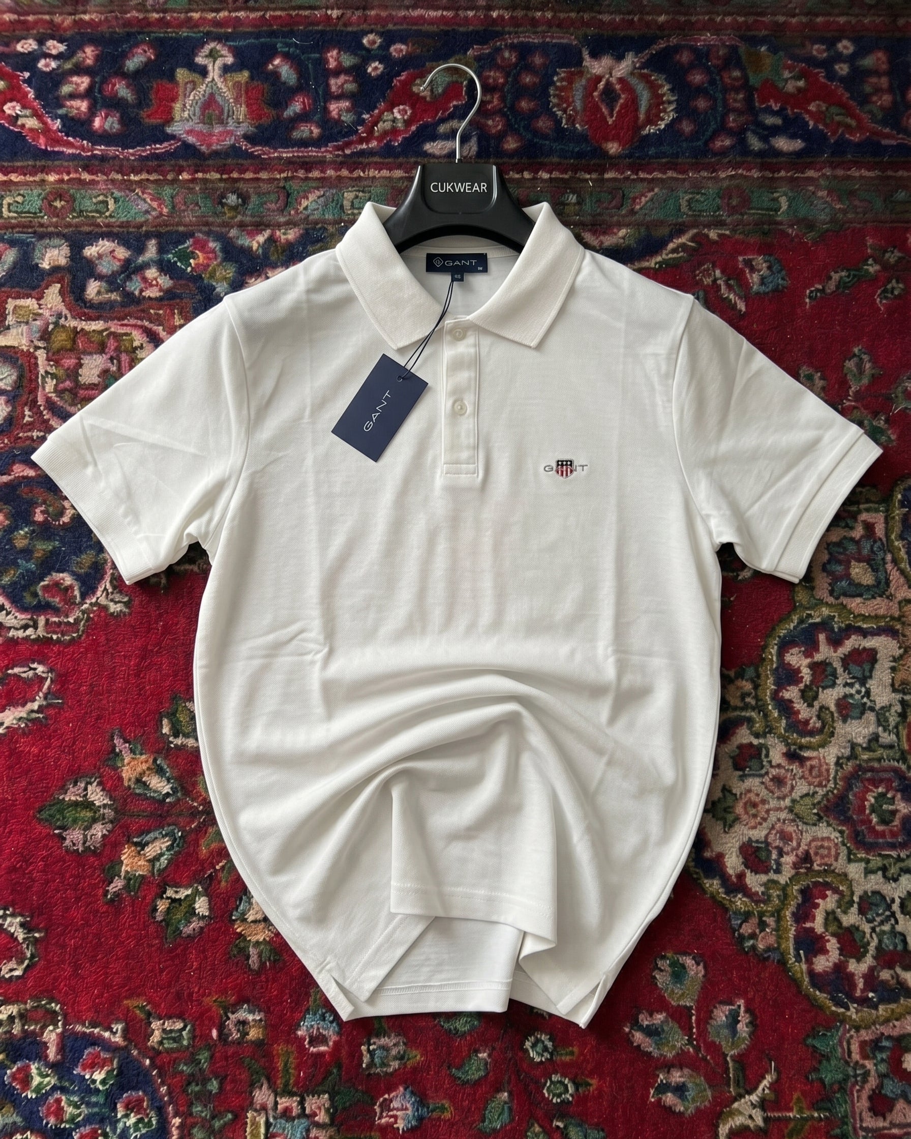 Gant Beyaz Pike Polo Yaka Tişört