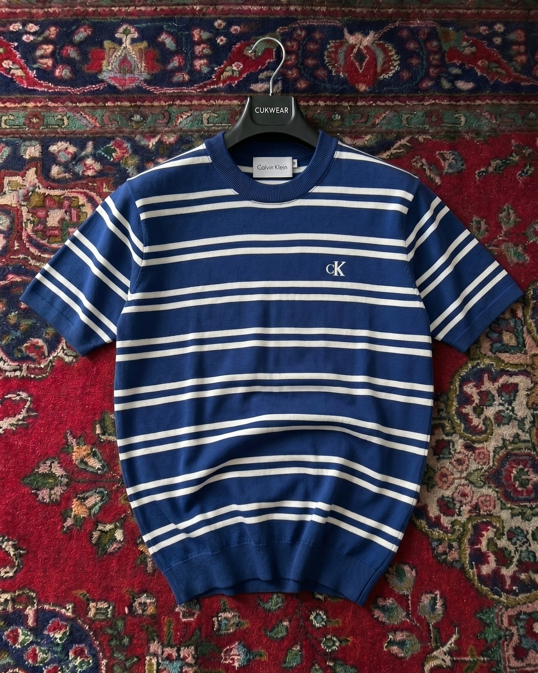 Calvin Klein Lacivert Zebra Triko Döküm