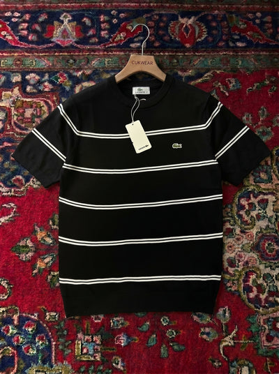 Lacoste Siyah Zebra Örgü Yazlık Triko Döküm