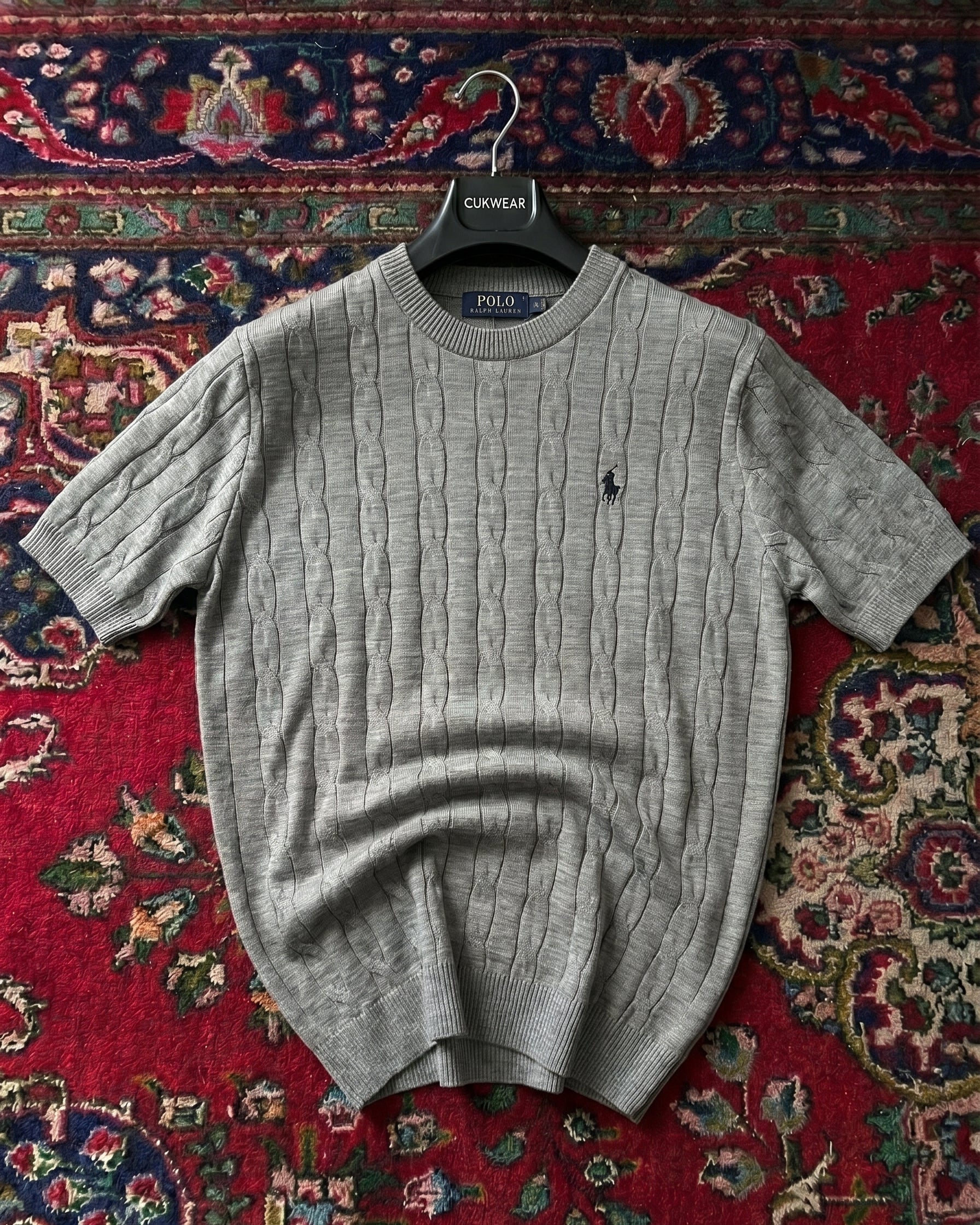Polo Ralphlauren Gri Örgü Yazlık Triko Döküm