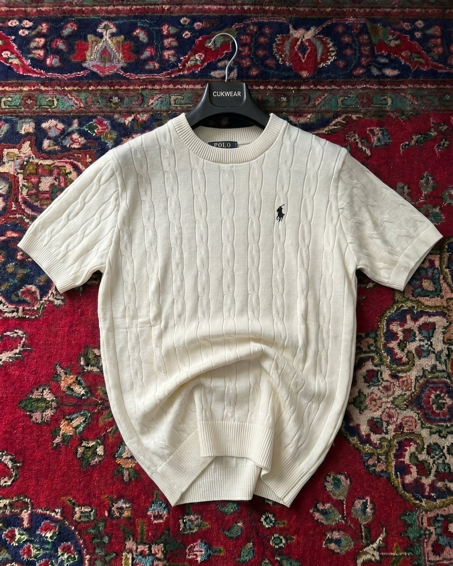 Polo Ralphlauren Beyaz Örgü Yazlık Triko Döküm