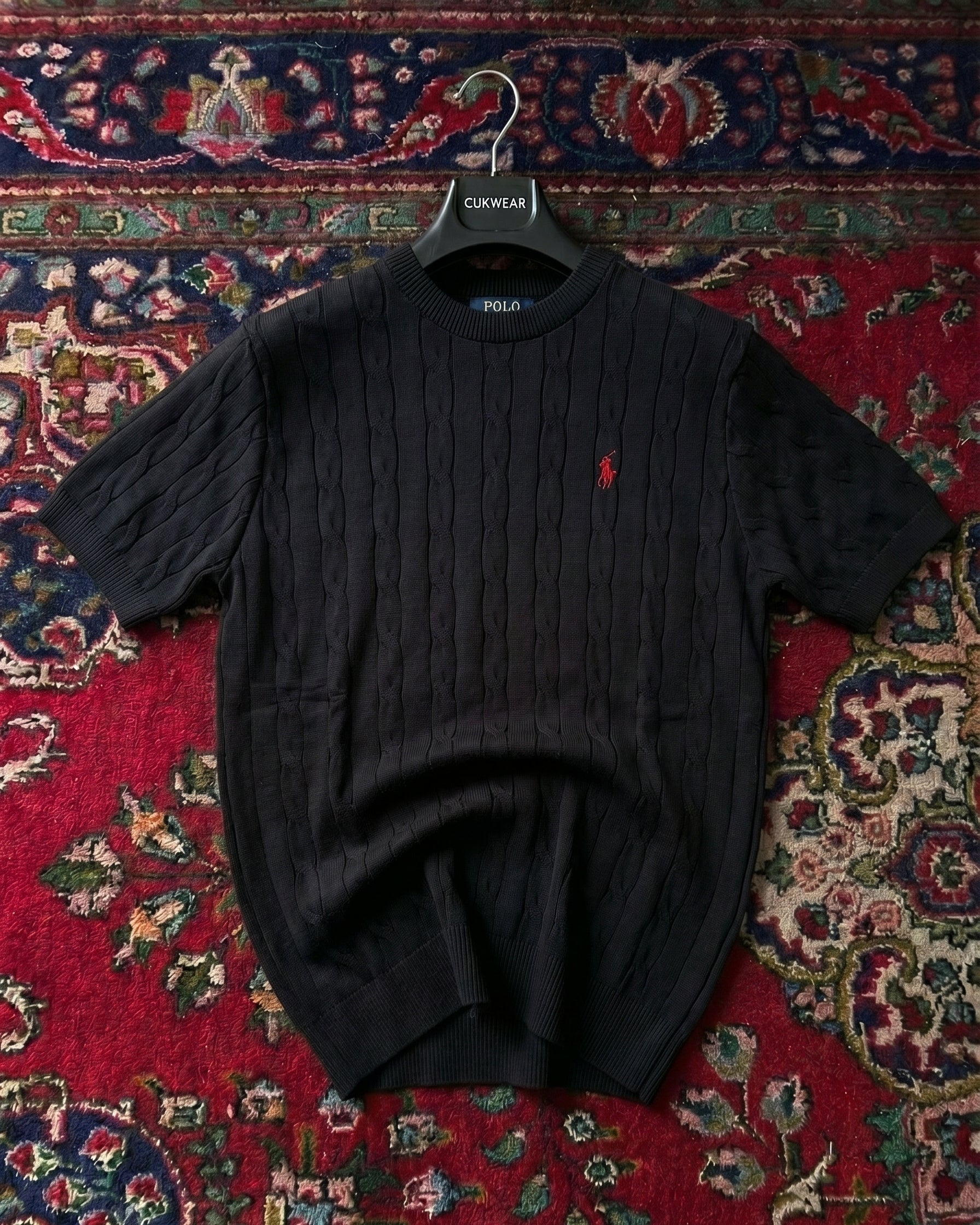 Polo Ralphlauren Siyah Örgü Yazlık Triko Döküm