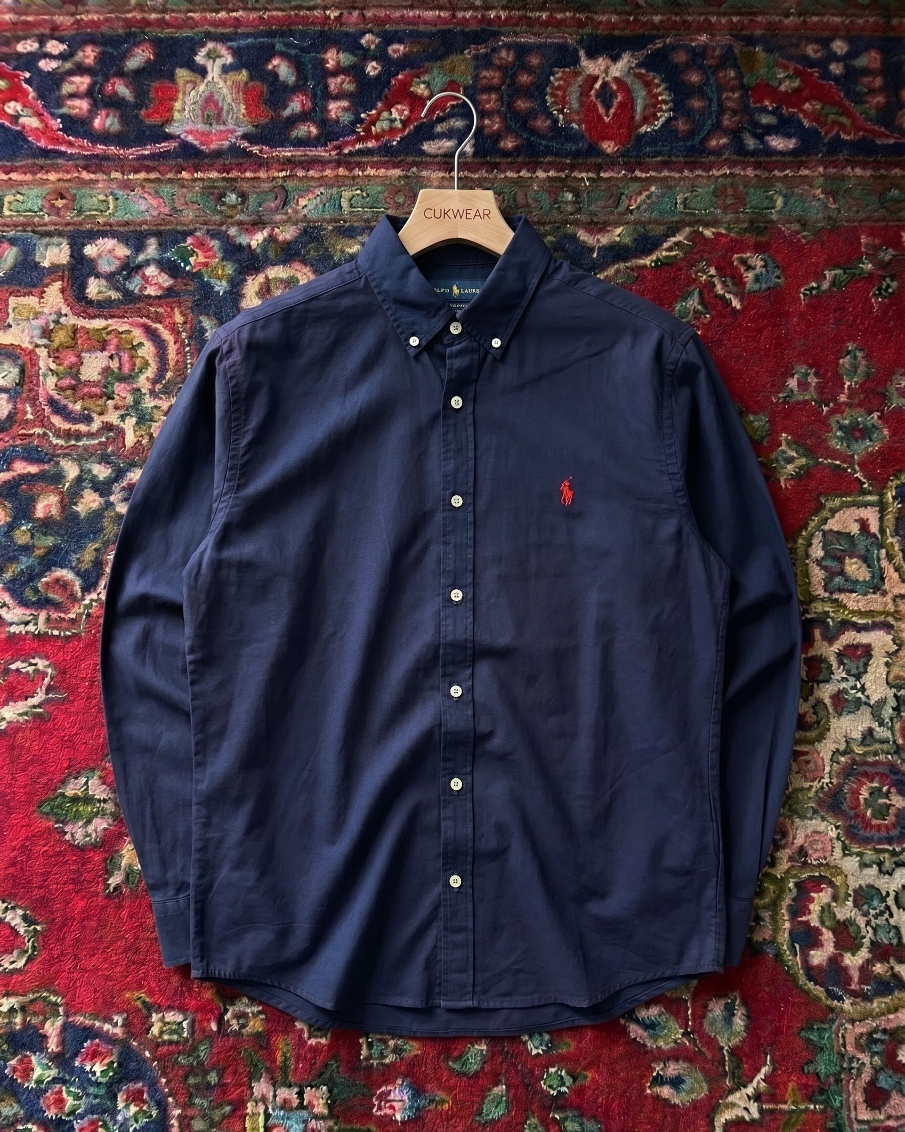 Polo Ralphlauren Lacivert Yazlık Keten Gömlek