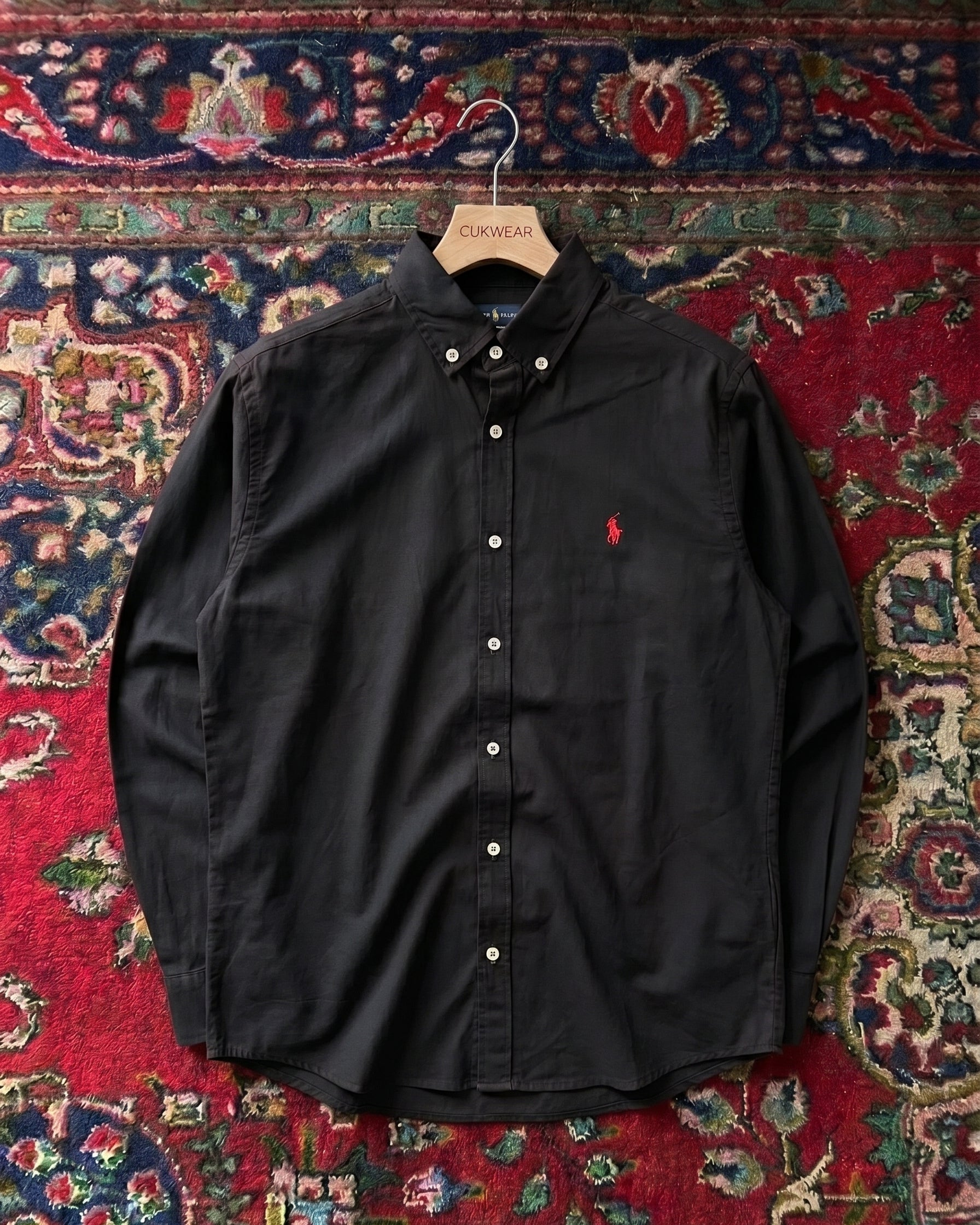 Polo Ralphlauren Siyah Yazlık Keten Gömlek