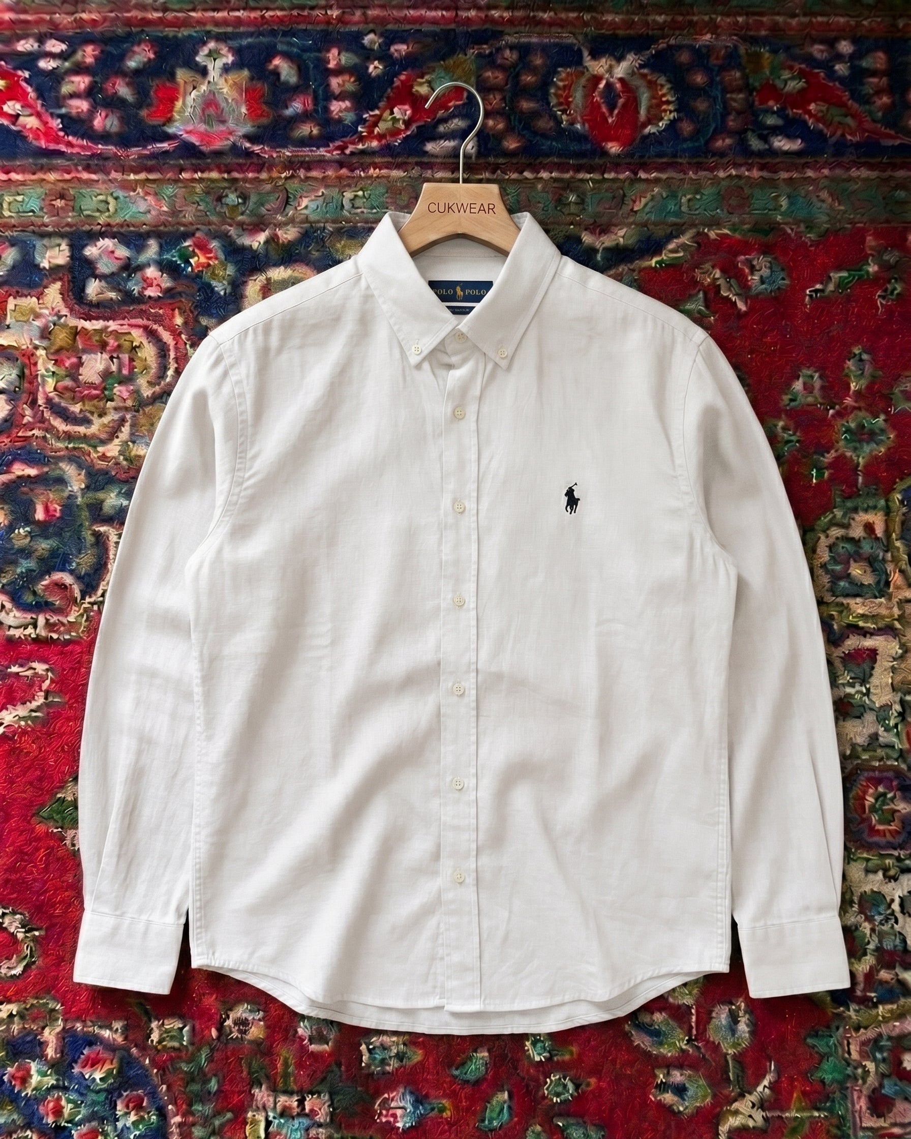 Polo Ralphlauren Beyaz Yazlık Keten Gömlek