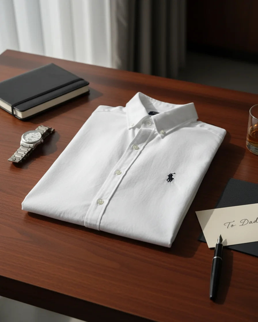 Polo Ralphlauren Beyaz Yazlık Keten Gömlek