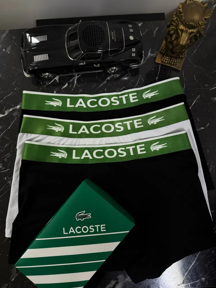 Lacoste Premium White Series 3'lü Boxer