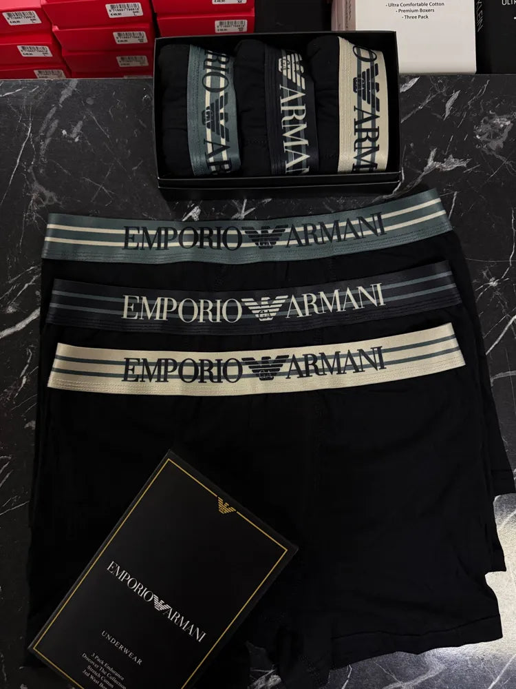 Emporio Armani 2026 HKN Series 3'lü Boxer
