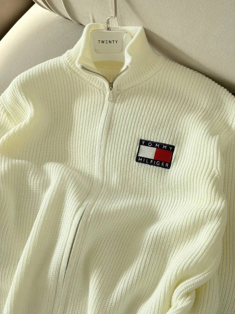 Tommy Hilfiger - Hırka Triko Beyaz