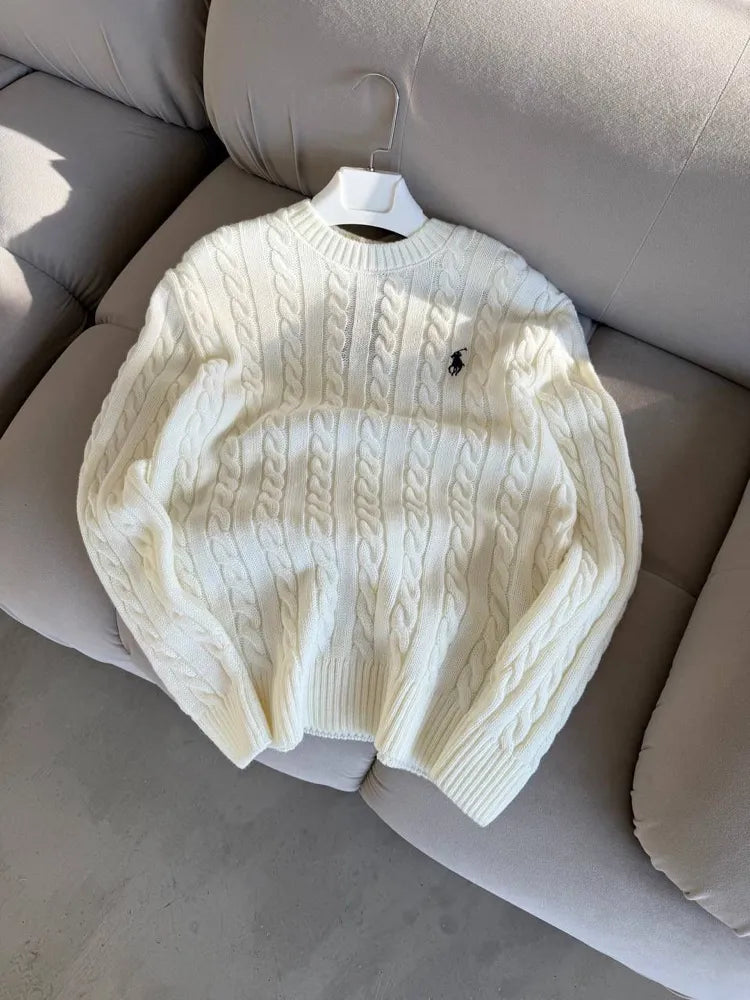 Polo Bear Ralphlauren Triko Örgü Beyaz