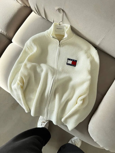 Tommy Hilfiger - Hırka Triko Beyaz